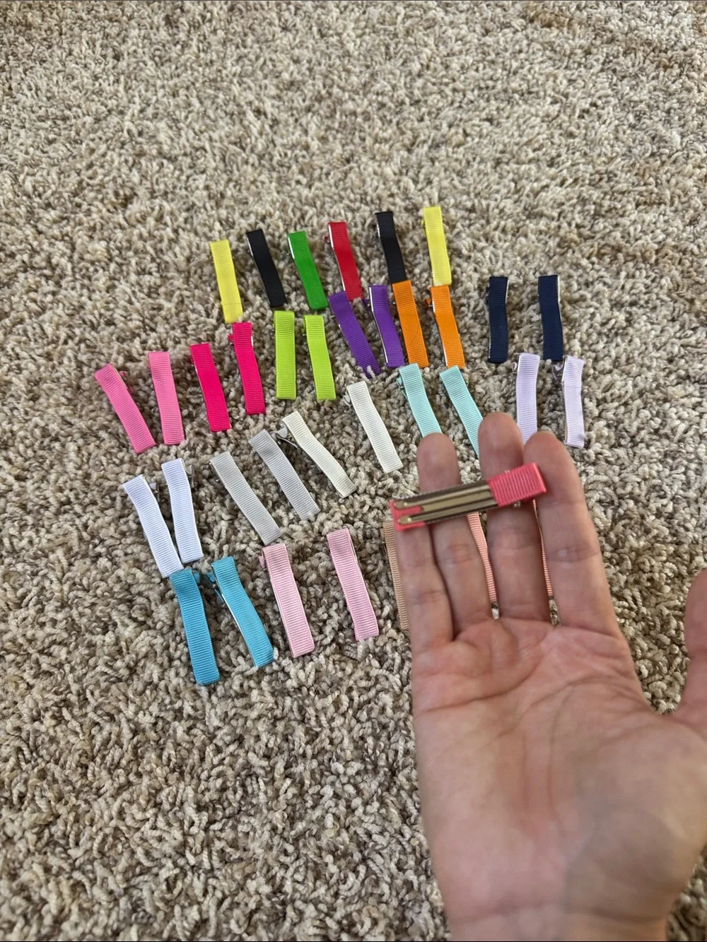 Kids Colorful No-Slip Hair Clips - Multicolor Pack